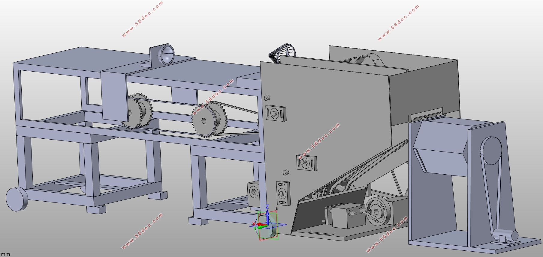竹筷制造一体机的设计(含CAD零件图装配图,SolidWorks三维图)