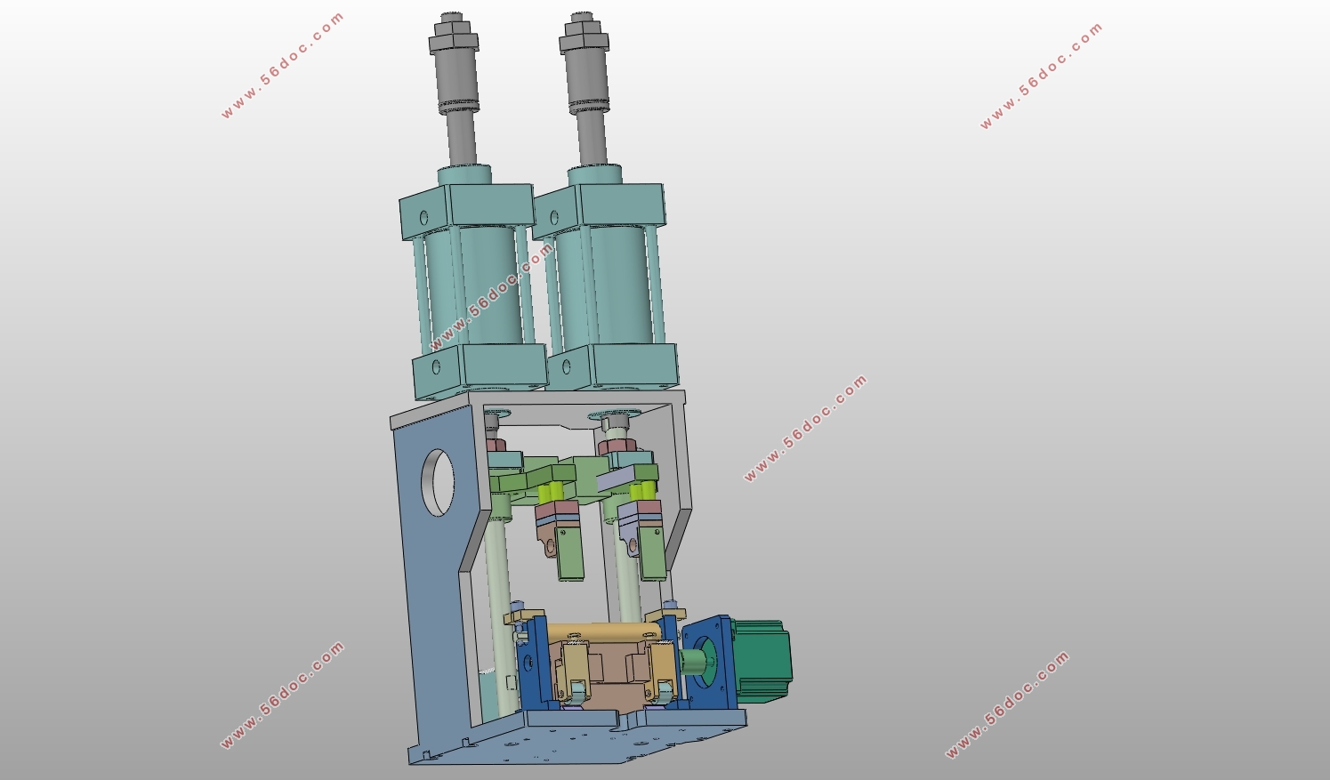 ҽø˫ͨԶл(CADͼװͼ,SolidWorksάͼ)