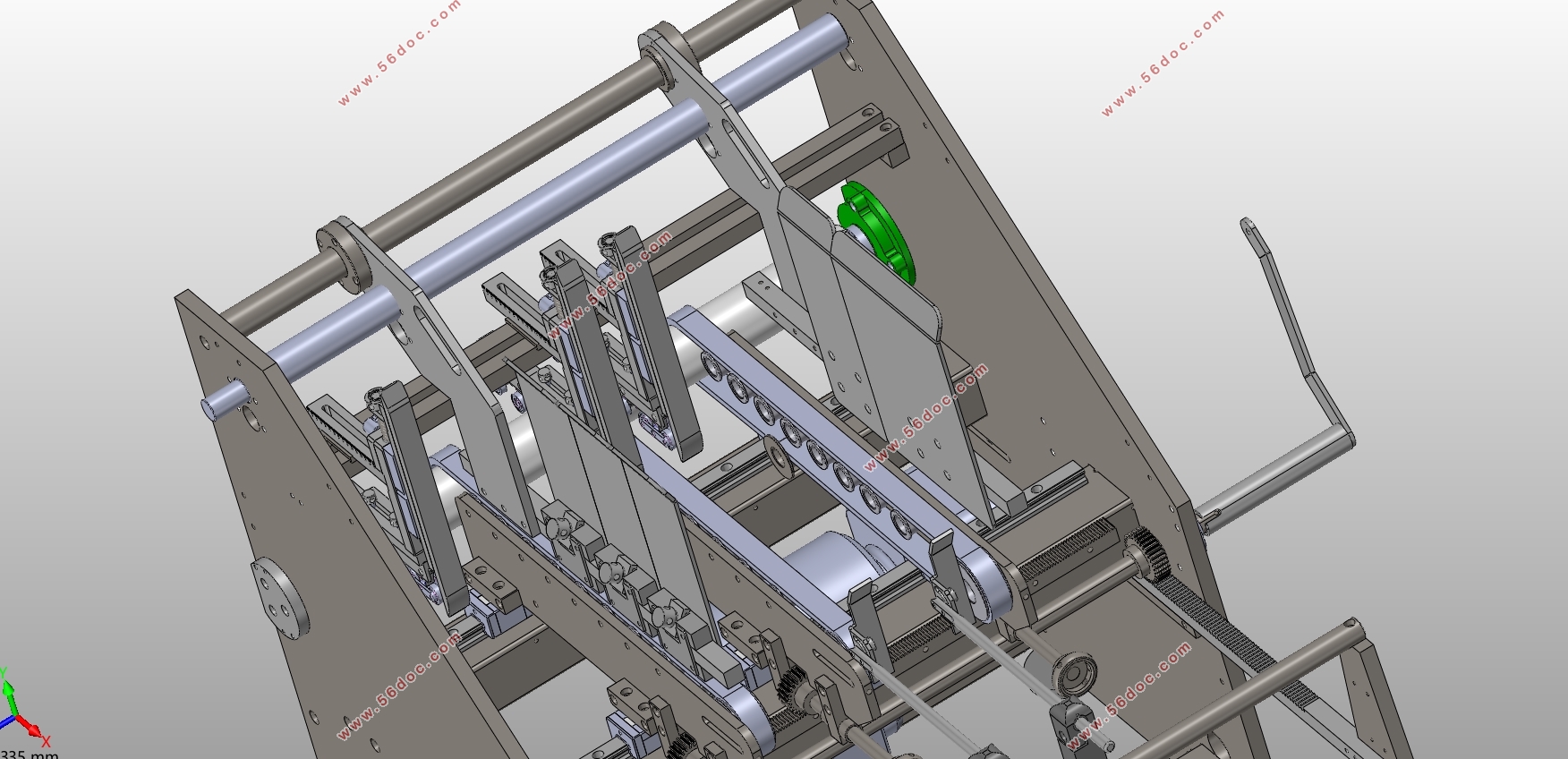 用于药包摩擦发卡机构设计(含SolidWorks三维图)