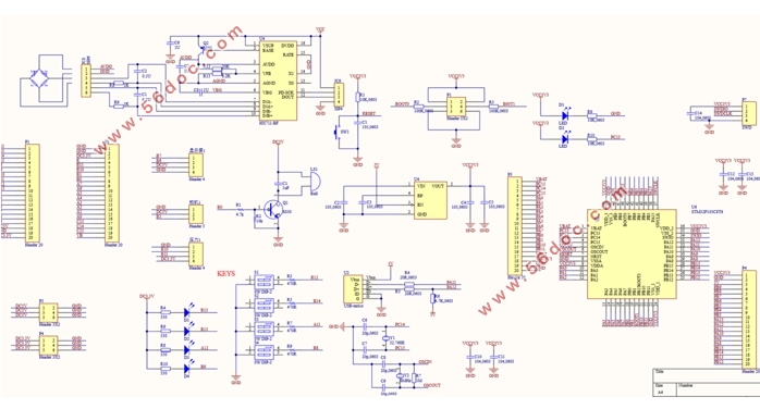 基于STM32单片机的电子秤控制系统设计—系统原理图与PCB制作