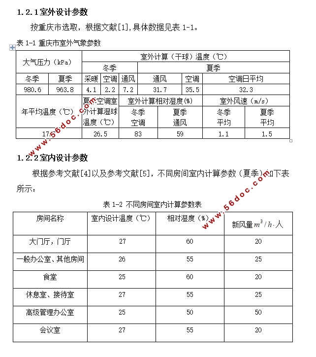 重庆地上6层地下1层某研发中心空调通风工程设计(含CAD图)
