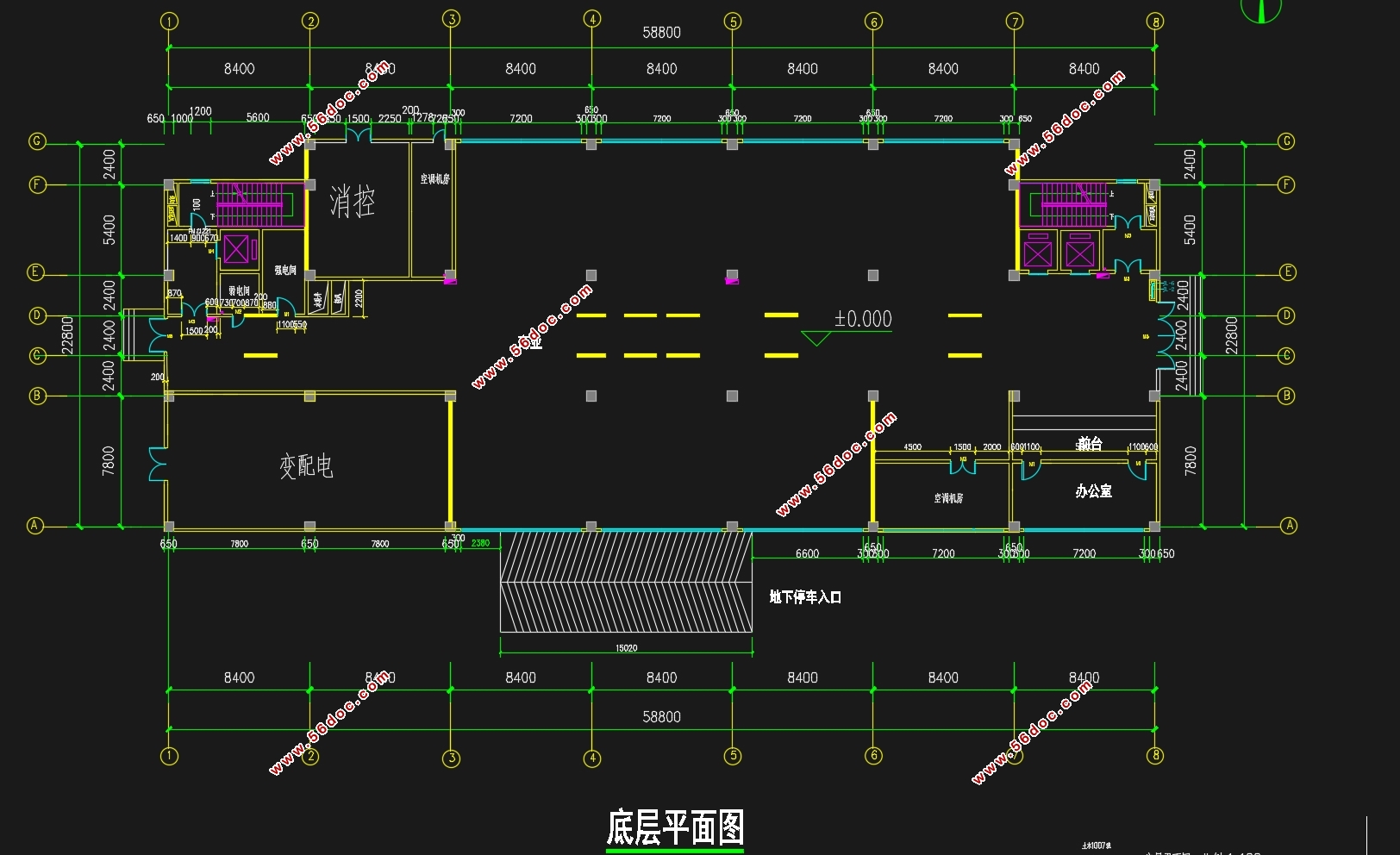 十一层南京酒店式公寓框架—剪力墙结构设计(含建筑图结构图)