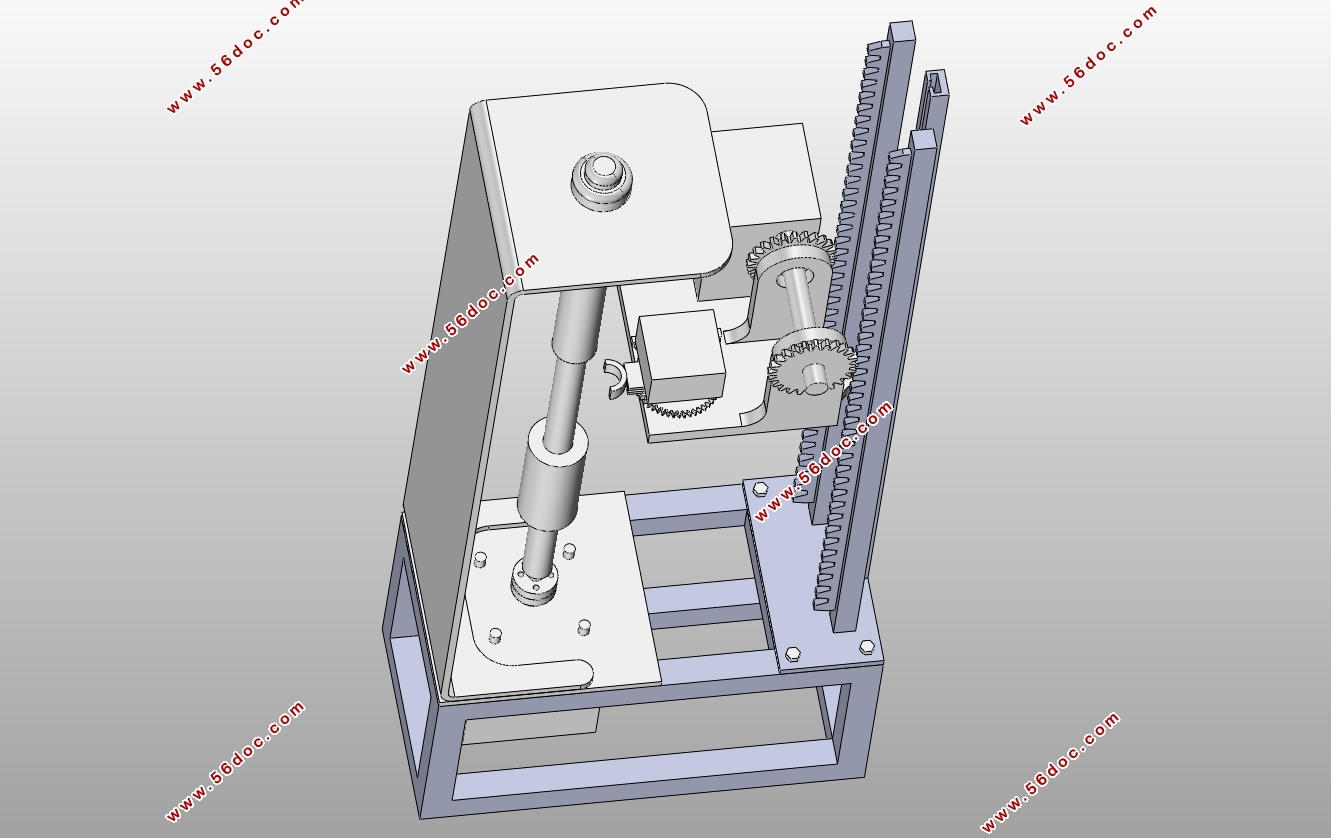 石材栏杆浮动打磨设备机构设计(含CAD零件装配图,SolidWorks三维图)