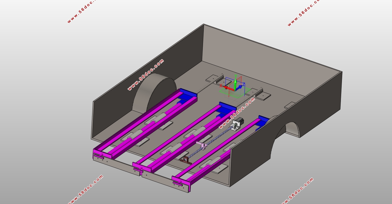 皮卡车滑板式货箱后斗设计(含SolidWorks三维图)
