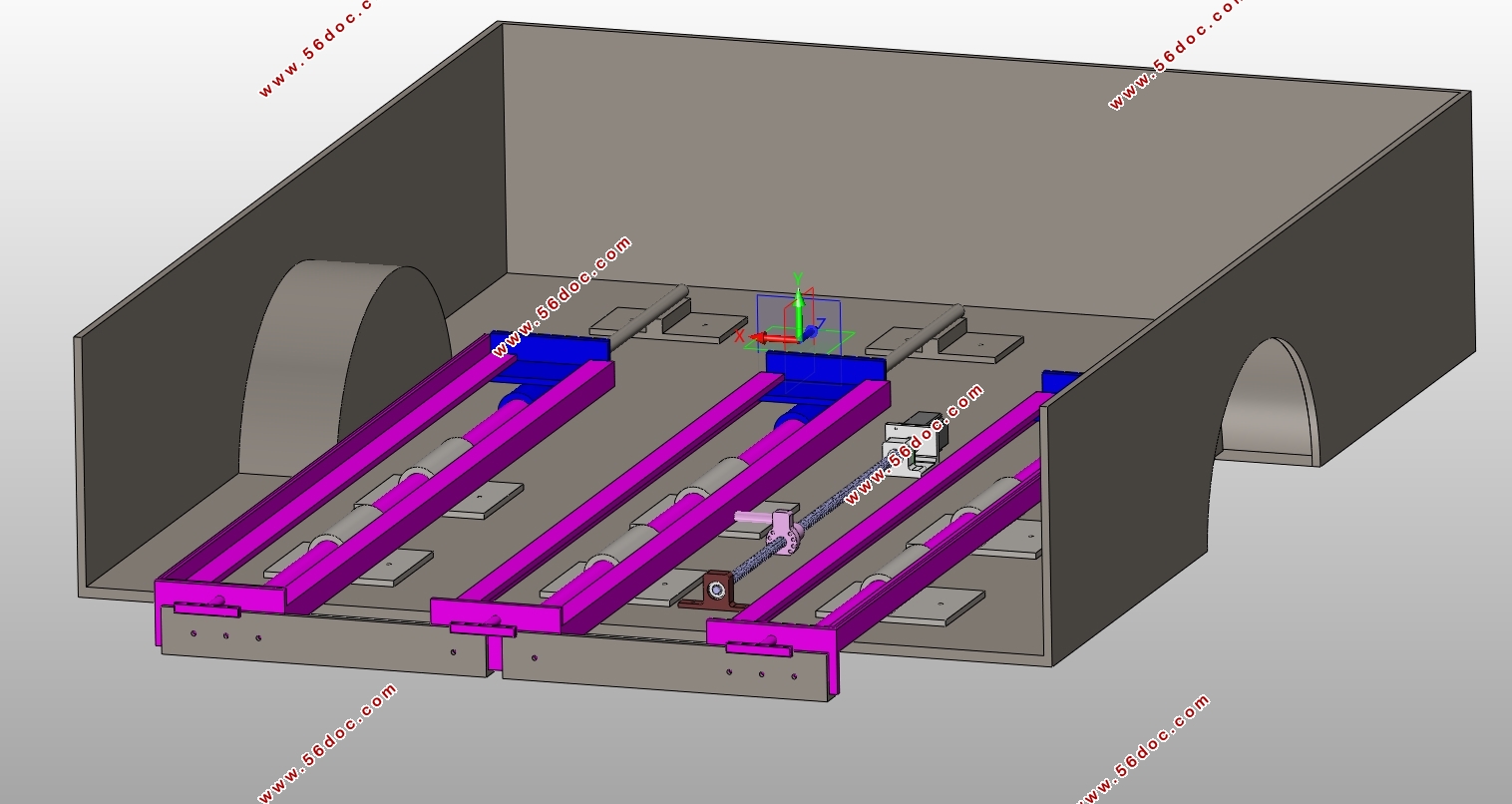 皮卡车滑板式货箱后斗设计(含SolidWorks三维图)