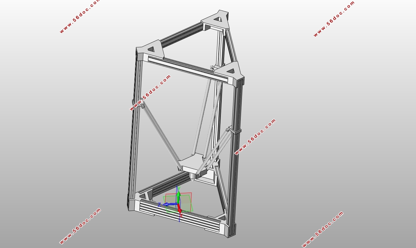 Deltaṹ3DӡƼ(SolidWorksάͼ)