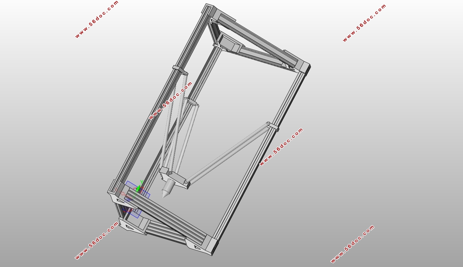 Deltaṹ3DӡƼ(SolidWorksάͼ)