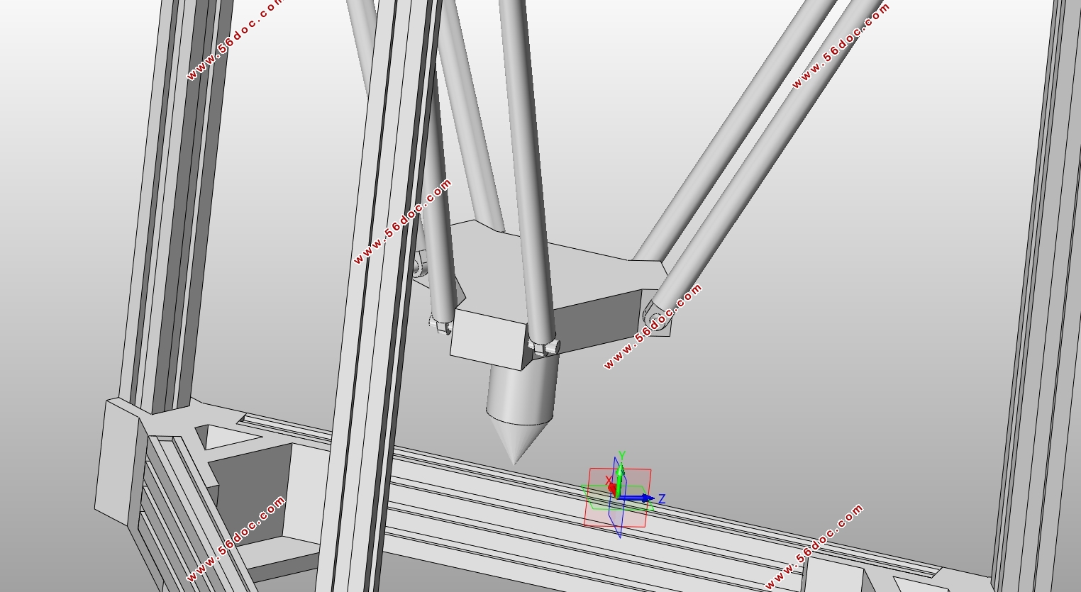 Deltaṹ3DӡƼ(SolidWorksάͼ)