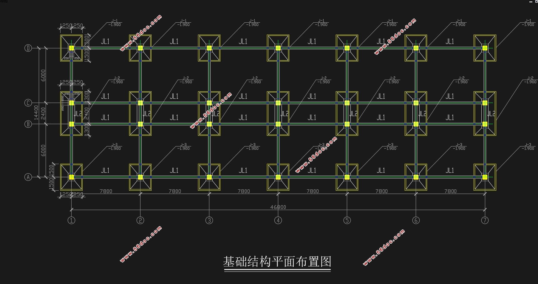 南京四层2696平米科技园职工宿舍楼设计(含建筑图结构图,施工组织)