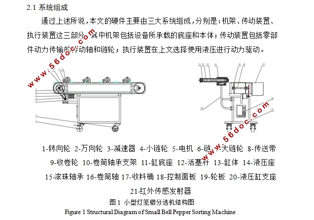 小型灯笼椒分选机设计(含CAD零件图装配图)