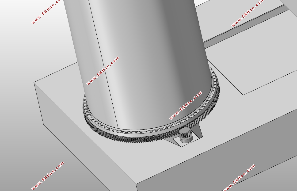 大型港口门座起重机回转支承齿圈轮齿失效分析(含SolidWorks三维)