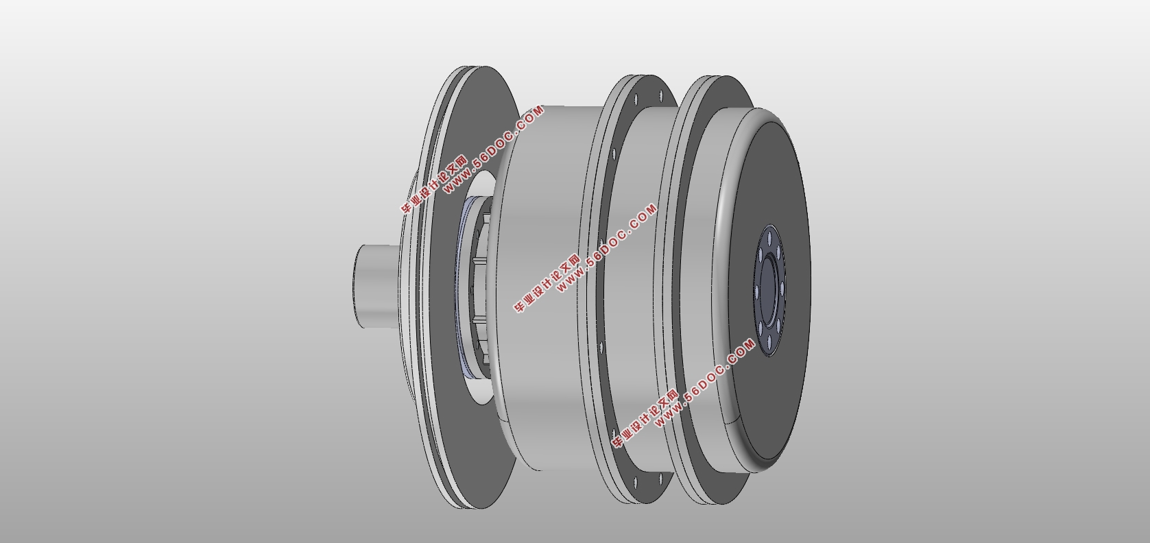 承载400KG电动轮设计(含CAD图,SolidWorks三维图)