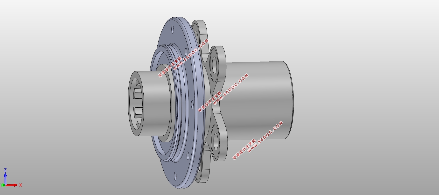 承载400KG电动轮设计(含CAD图,SolidWorks三维图)