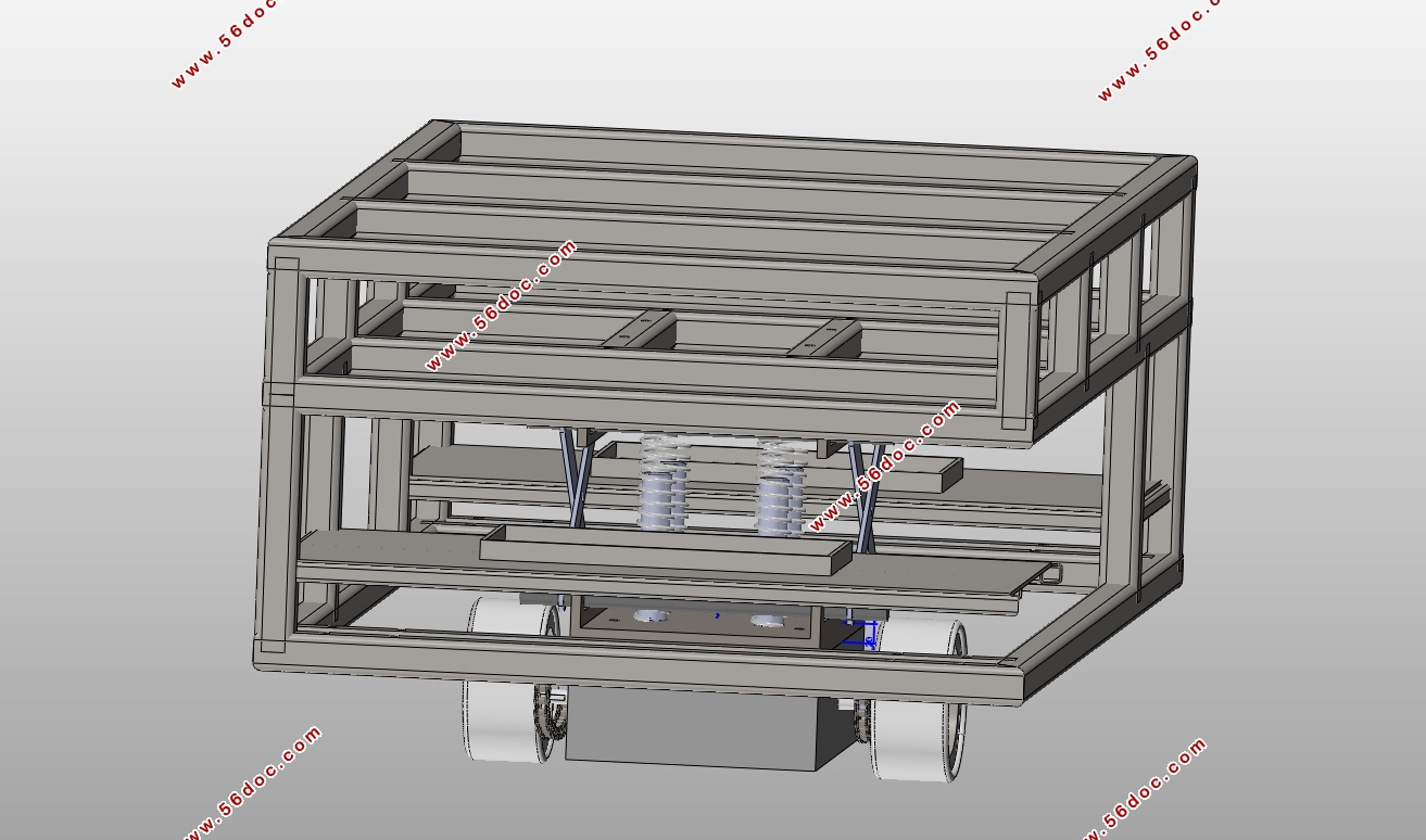 搬运型自导引小车(AGV)设计(含CAD图,SolidWorks三维图)