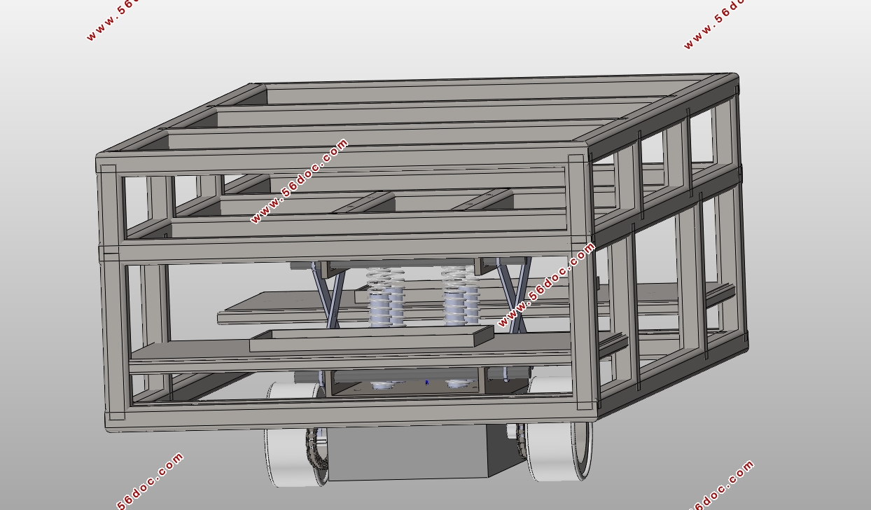 搬运型自导引小车(AGV)设计(含CAD图,SolidWorks三维图)