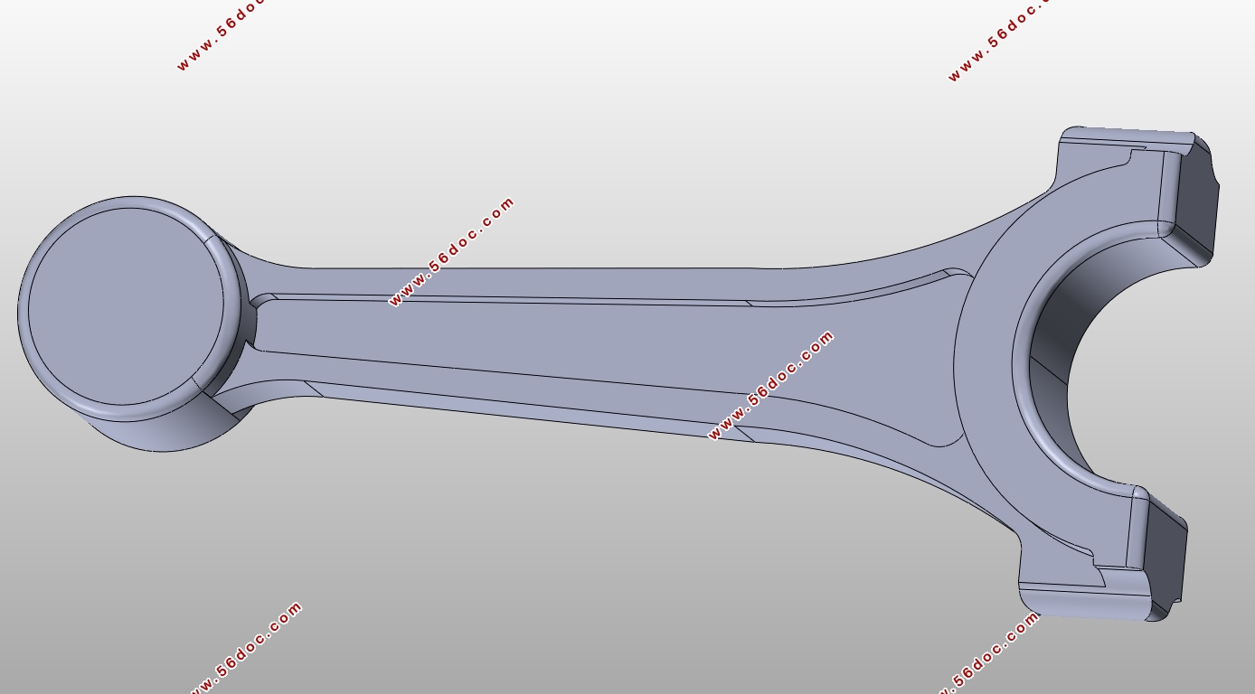 发动机连杆的锻模设计(含CAD图,SolidWorks冷锻件三维图)