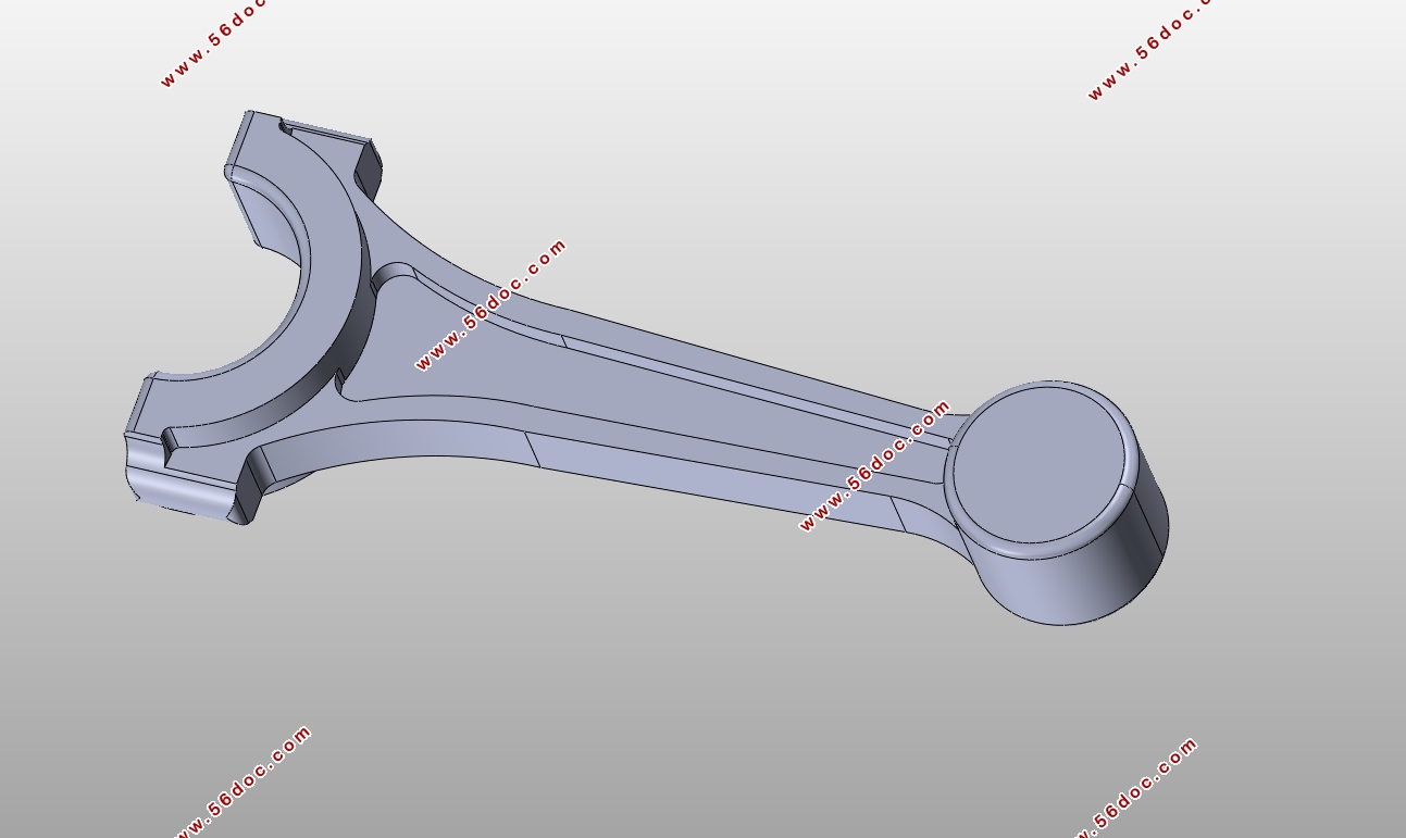 发动机连杆的锻模设计(含CAD图,SolidWorks冷锻件三维图)