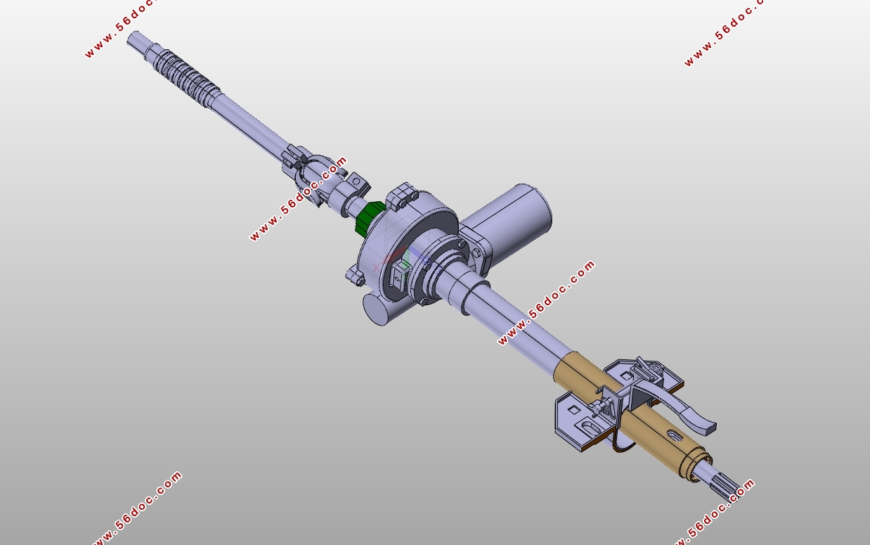 ������ˢ����ĵ綯����ת��ϵͳ���(��CADͼ,CATIA��άͼ)